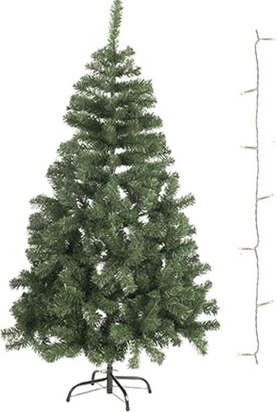 Decoris - Mini kunst kerstboom 60cm met helder witte verlichting lampjes