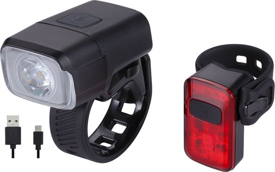 Foto: Bbb cycling nanostrike spark 2 0 fietsverlichting set koplamp fiets 400 lumen achterlicht 20 lumen fietsverlichting usb oplaadbaar waterdicht lange accuduur bls 164