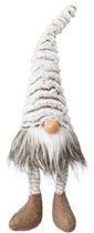 Peluche gnome/nain décoration poupée/doudou gris 37 cm