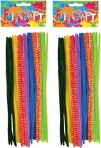 Chenille draad - 8 kleurenmix - 120x - Buigbaar draad - 30 cm