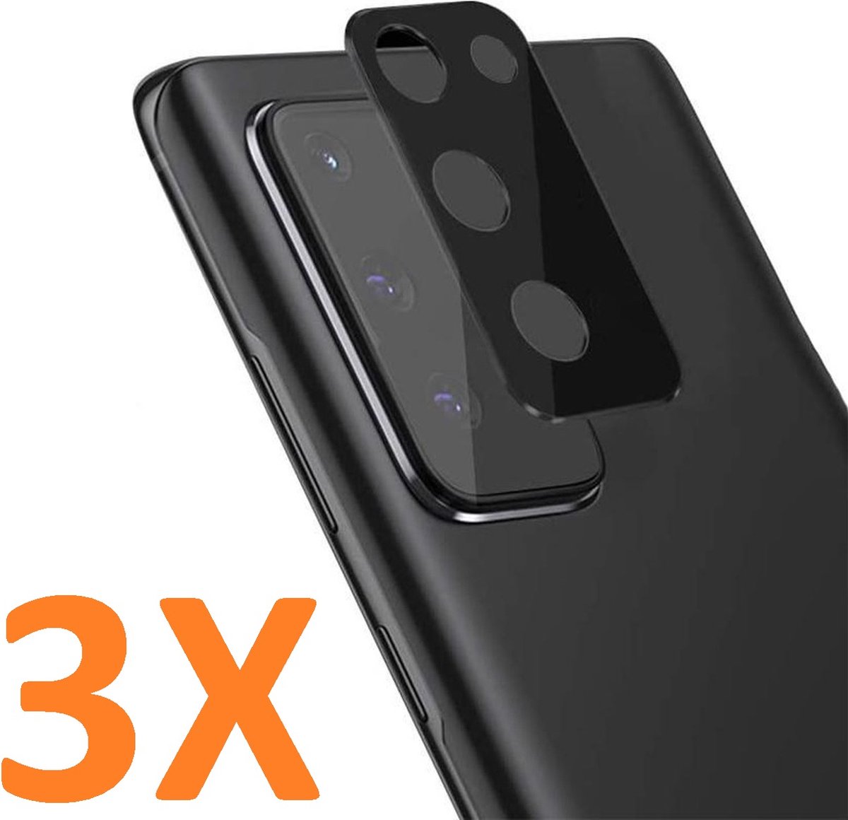 Camera Lens Glass Protector - beschermer Geschikt voor: Samsung Galaxy A03s - 3X