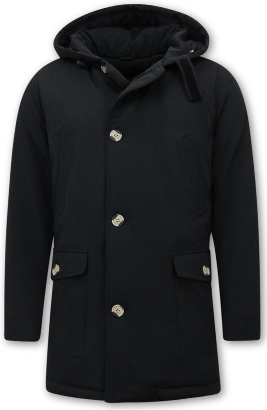 Sweater voor mannen royal blauw met capuchon