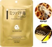 Mitomo Gold & Bee Venom Tissue Masker - Gezichtsmasker - Sheet Masker - Gezichtsverzorging Dames