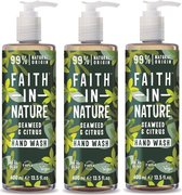 FAITH IN NATURE - Hand Wash Seaweed & Citrus - 3 Pak
