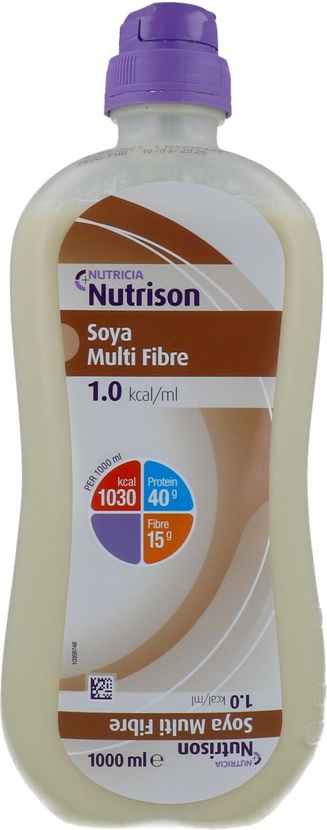 Nutricia Nutrison Soya Multi Fibre 8 x 1000ML - Voordeelverpakking