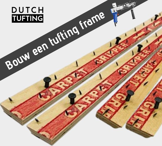 Carpet Grippers voor Tufting Frame - 10st (50cm per stuk) - Bouw een Tufting Frame met Tapijtlatten - Tapijt lat - Carpet Gripper