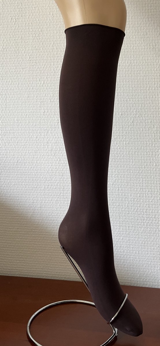 Aristoc Kniekousje - Kniekousjes - Opaque - 40 Den. - Kniekousen dames - Warm - 2 paar voordeelpak - One Size - Chocolate