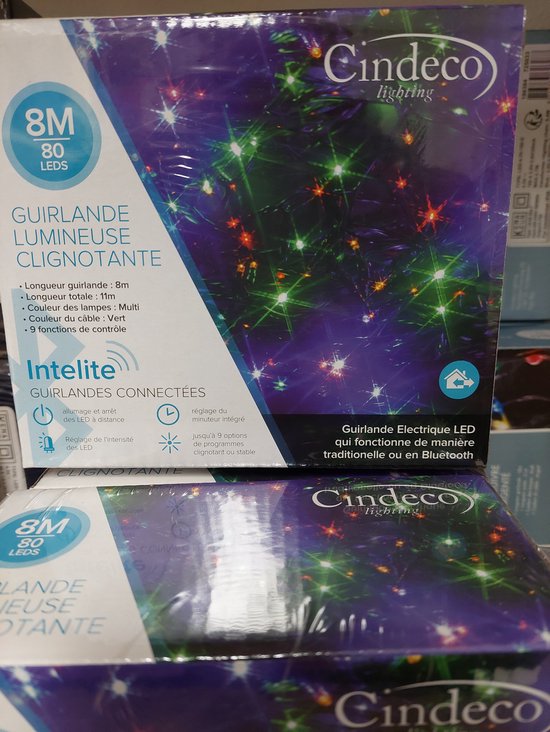 Guirlandes Lumineuses De Noël, Guirlande Led Extérieur 80 Lampes,  Multicolore, Konstsmide Christmas