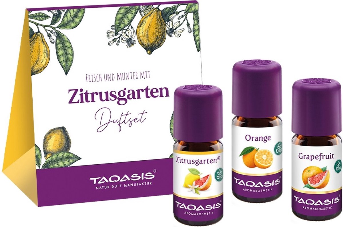 Goedkoopste Citrustuin geurset van 3 oliën Taoasis