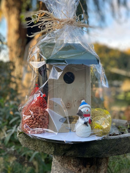 Kerstpakket - Nestkastje standaard - Vogelhuis met Wifi camera