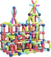 Educatief speelgoed - 110 stuks - Magnetische bouwstenen voor kinderen - Magnetische staafjes en ballen speelgoed - Verschillende kleuren - 3D puzzel