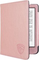 Hoesje Geschikt voor Kobo Clara 2E Luxe Sleepcover - Book Case Hoes Cover - Roze Goud