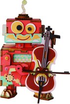 Robotime - Muziekdoos - DIY - 3D - Little Performer - Houten Modelbouw