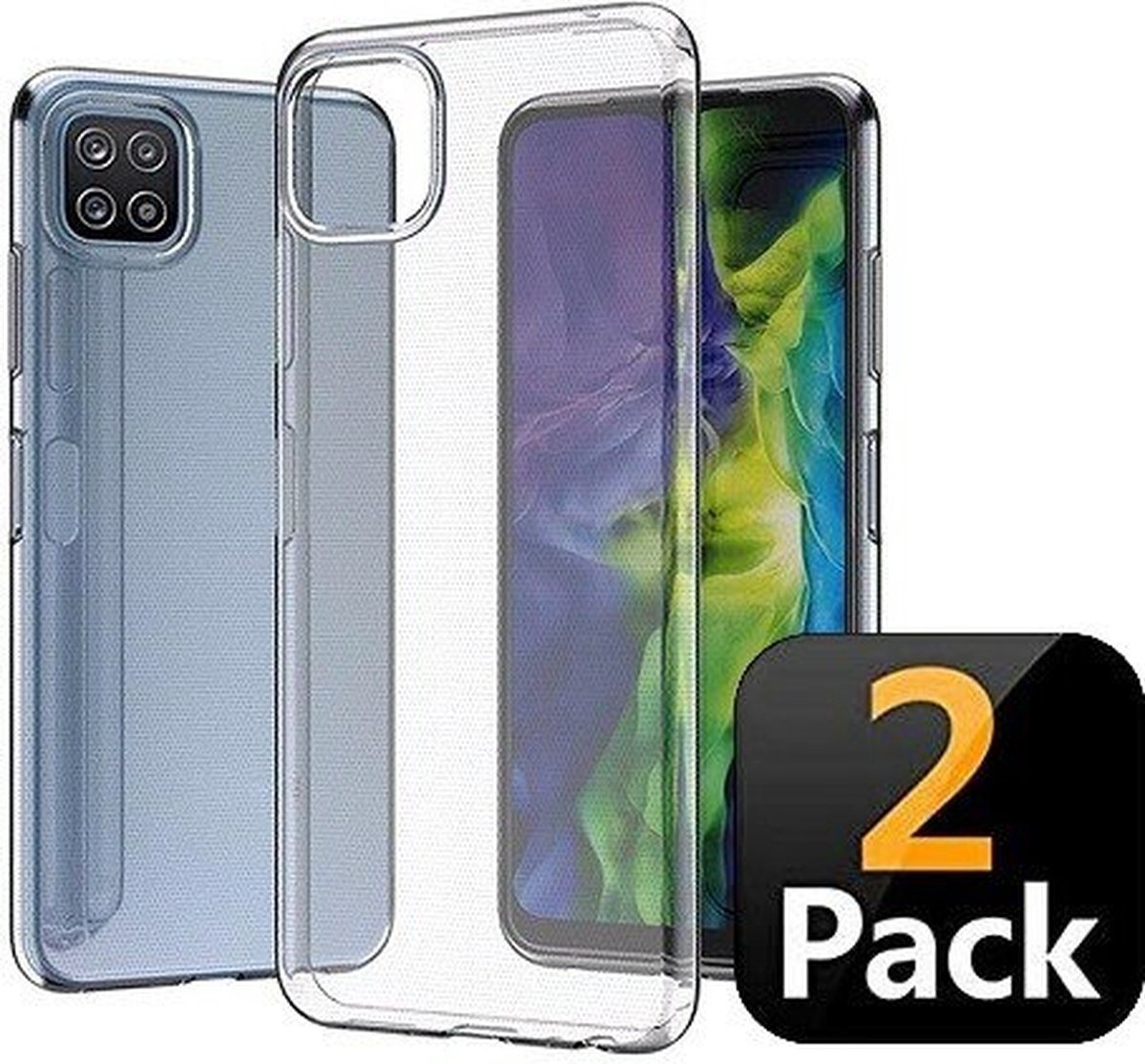 Samsung S22 Hoesje TPU Siliconen Transparant 2x
