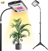 Ortho® - Verstelbare LED Groeilamp paneel met driepootstatief - Kweeklamp - Bloeilamp - Full spectrum - Vierkant