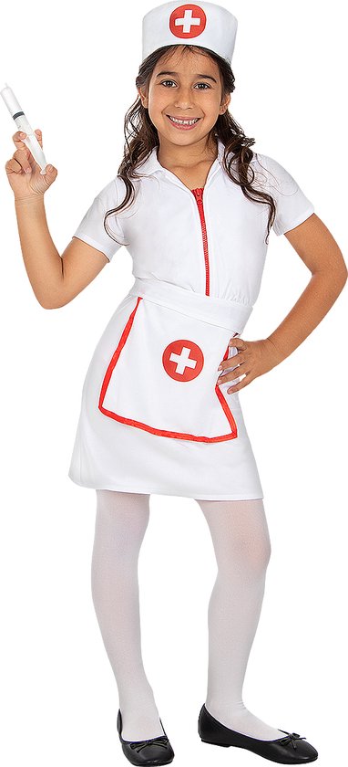 FUNIDELIA Verpleegster Kostuum Voor voor meisjes - Maat: 97 - 104 cm - Blauw