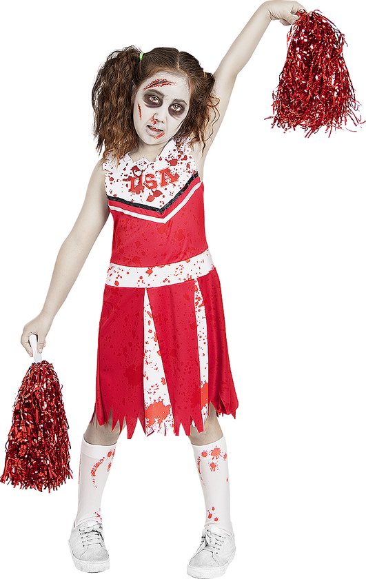 lunch toren Dwaal FUNIDELIA Zombie Cheerleader Kostuum Voor voor meisjes - Maat: 107 - 113 cm  | bol.com