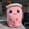 foto van Bubble Tea Knuffel - Bubble Tea Kussen - Kawaii Knuffel - Bubble Tea - Boba - Blij - 35cm - Roze