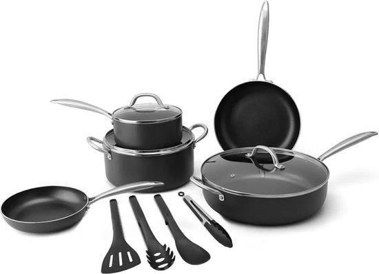 Ensemble de casseroles à induction Ventura 8 pièces + 4 accessoires de  cuisine... | bol.com