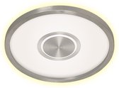 Briloner Leuchten - LED-plafondlamp, plafondlamp incl. backlight-effect, 22 Watt, 3.000 lumen, 3.000 Kelvin, wit/mat nikkel