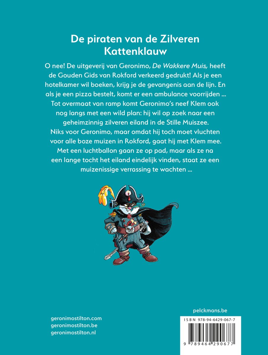 De piraten van de Zilveren Kattenklauw - back cover