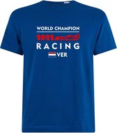 T-shirt kinderen World Champion 2022 | Max Verstappen / Red Bull Racing / Formule 1 Fan | Wereldkampioen | Blauw | maat 140