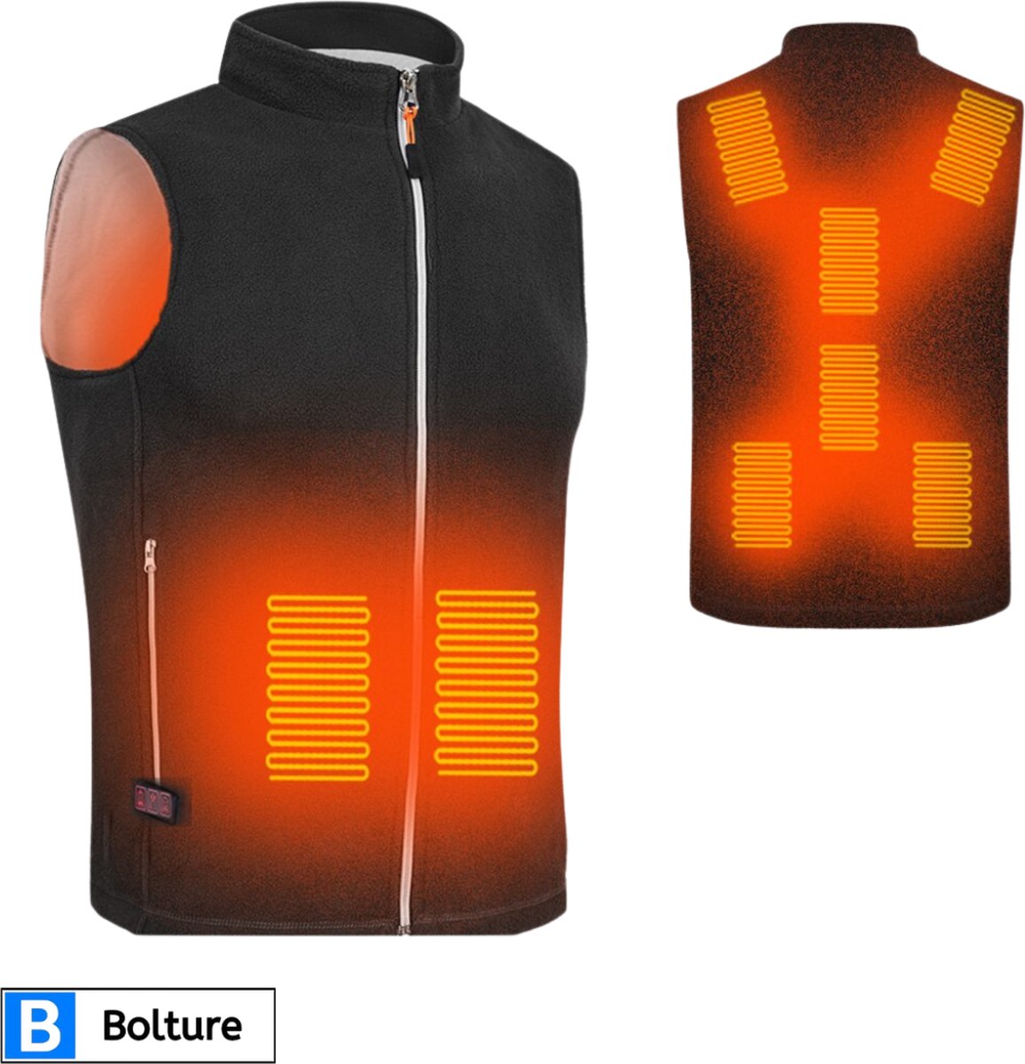 Verwarmde Bodywarmer Voor Dames Verwarmde Bodywarmer USB-Opladen Elektrisch Verwarmd Jack Verwarmd Vest Met 17 Zones Voor De Jacht Buiten(L