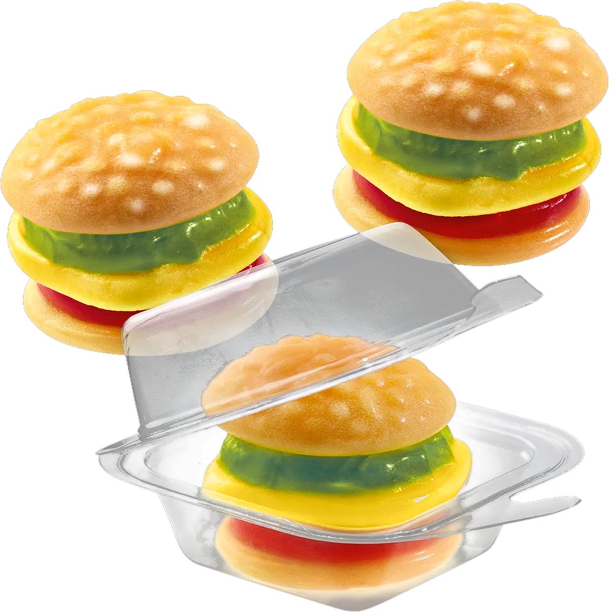 Haast je Een zin Seizoen Trolli Mini Hamburgers - 80 Stuks | bol.com