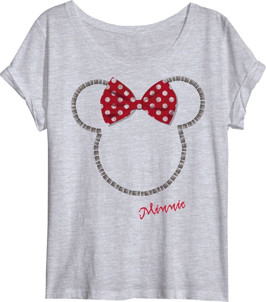 Disney's Minnie Mouse dames shirt, grijs, maat M