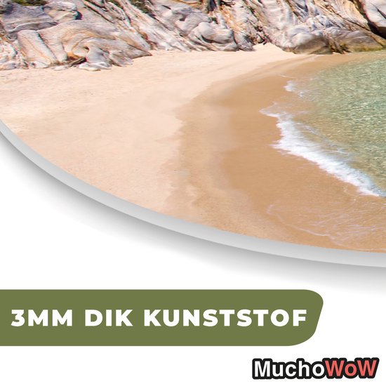 Décoration murale Organique - Décoration Décoration murale Plastique - Peinture Organique - Mer - Plage - Été - 60x60 cm - Forme Miroir Organique sur Plastique