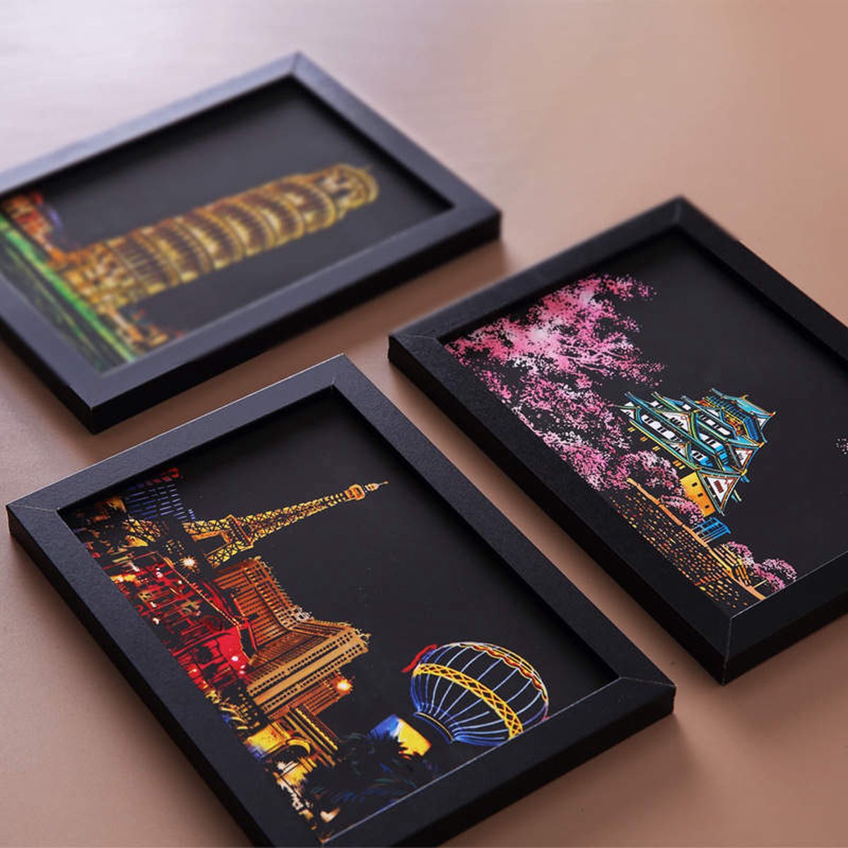 Scratch Art Mini Deluxe 16-in-1 Set | Meerdere Varianten | Magic Kras Tekeningen Kraskaarten Krasfolie Kraskaart | Kinderen en Volwassenen |Knutselen Tekenen | Painting Schilderen op Nummer Diamond Painting | Knutselpakket Tekenpakket Handwerken — afbeelding 6