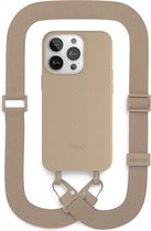 Coque iPhone 14 Pro Backcase - Woodcessories - Taupe massif - Bois