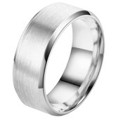 Despora - Ring (glad) - Ringen - Ring Dames - Ring Heren - Zilverkleurig RVS - (23.25 mm / maat 73)