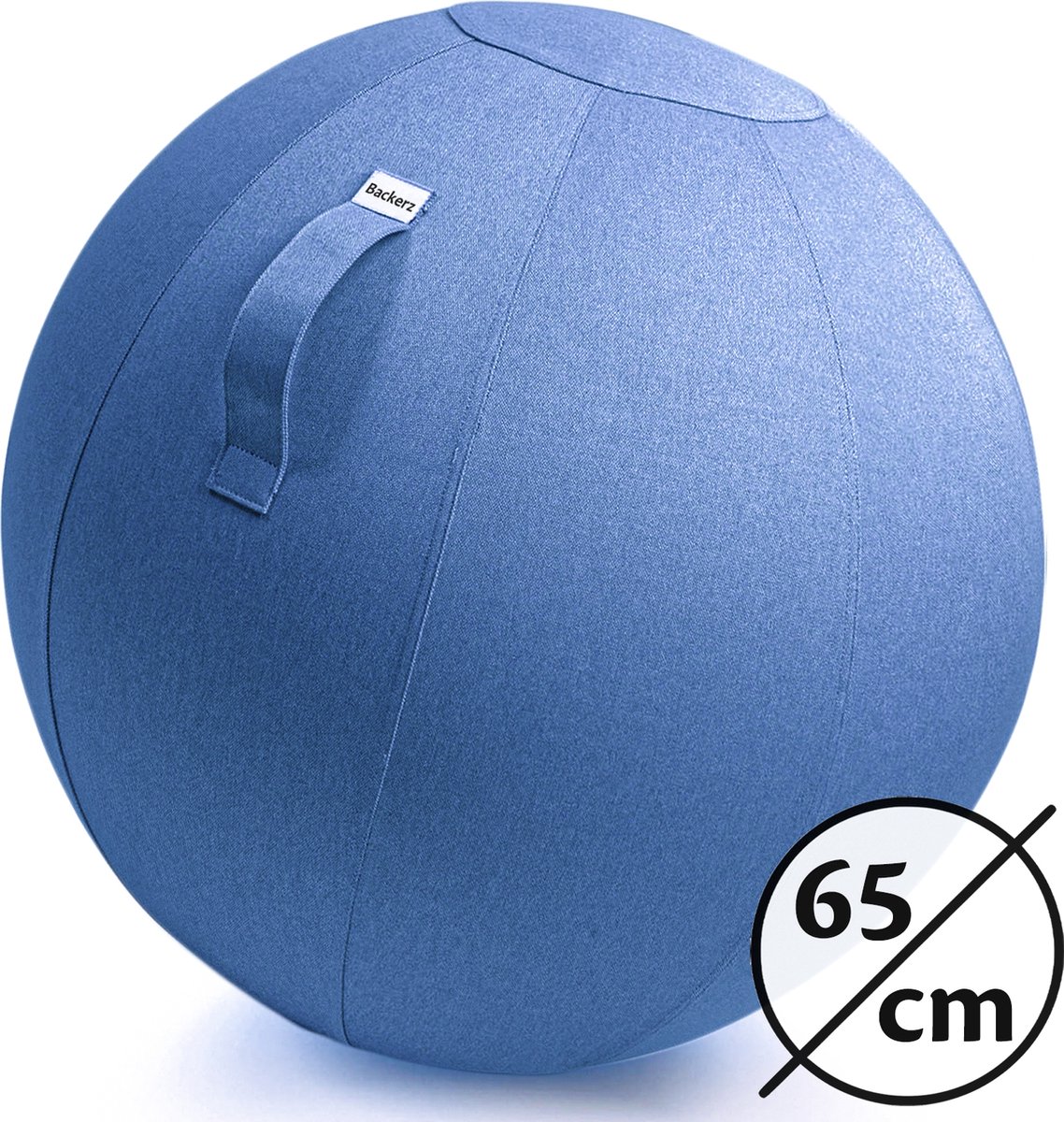 Backerz® Zitbal Linnen 65 CM - Zitballen met Hoes - Balanskruk - Luxe