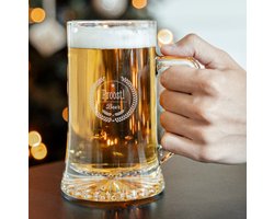 Gegraveerde XL bierpul - Gravure "Proost!" in het glas gelaserd - 500ml bier pul - Vaatwasserbestendig bierglas Image