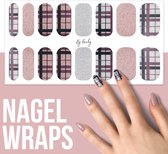 By Emily - Nagel wrap - Classic Game | 16 stickers | Nail wrap | Nail art | Trendy | Design | Nagellakvrij | Eenvoudig | Nagel wrap | Nagel stickers | Folie | Zelfklevend | Sjablonen