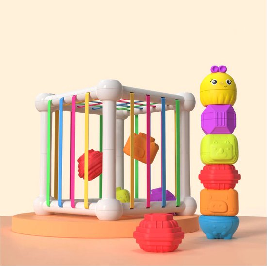 YOSOO jouets de trieur de forme de poubelle sensorielle pour bébé Jouet de tri de forme de