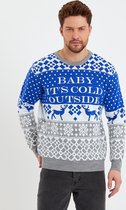 It's Cold Outside Foute Kersttrui Heren & Dames - Christmas Sweater - Kerst Trui Mannen & Vrouwen Maat L