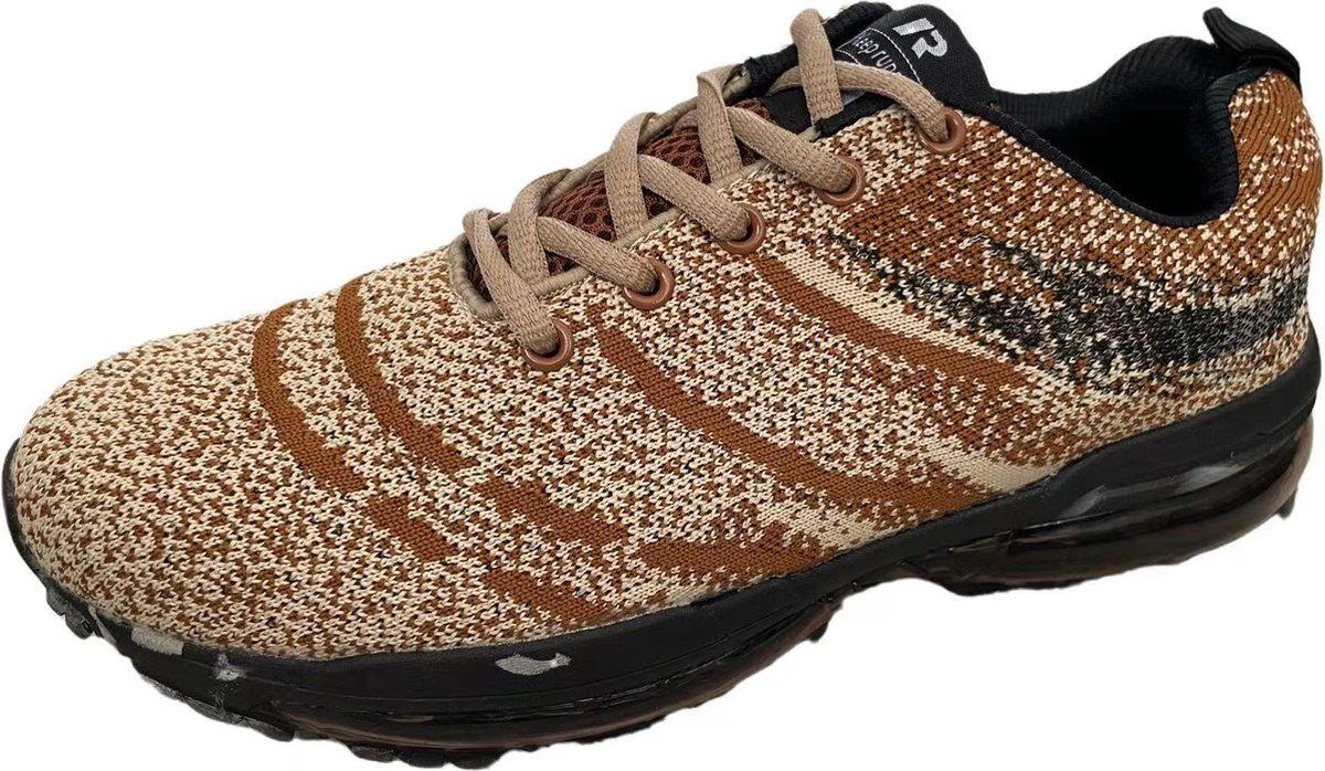 Sneakers heren bruin en zwart maat 42