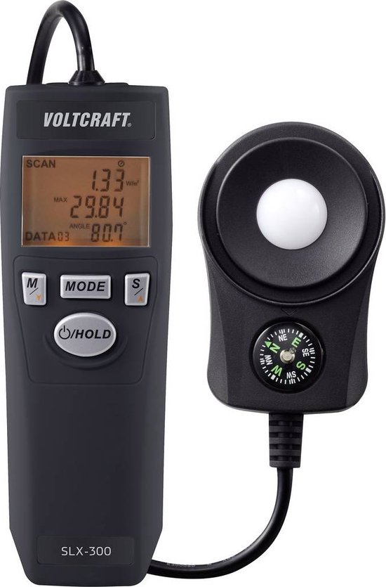VOLTCRAFT SLX-300 Zonne-energiemeter 0 – 2000 W/m²