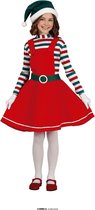 Guirma - Costume de Noël et du Nouvel An - Elvira Elf Helper Of The Coldest Month - Fille - rouge, vert - 5 - 6 ans - Noël - Déguisements des vêtements