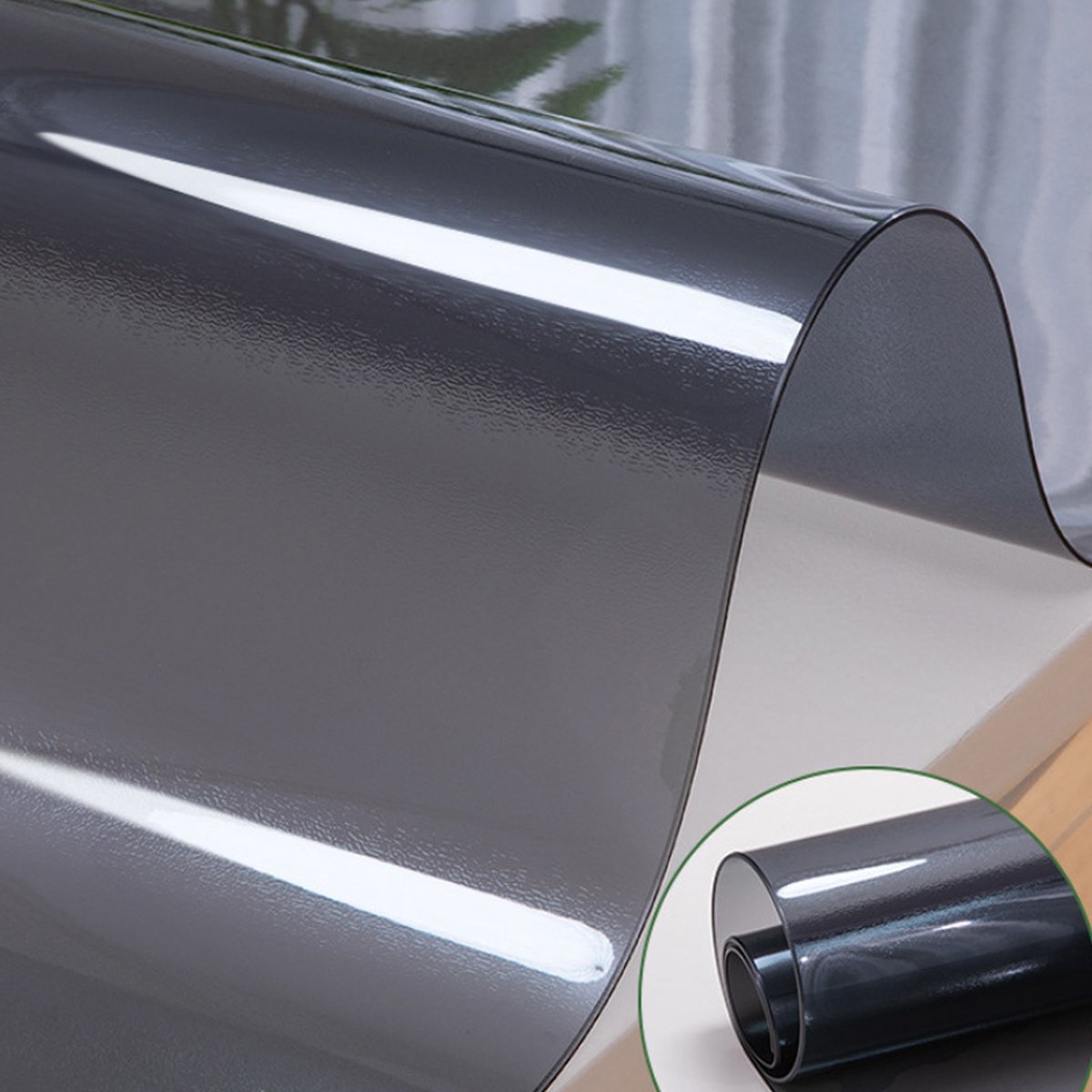 Tafelbeschermer Zwart 100x135 cm - 1,7 mm Dikte - Gemakkelijk Schoon te Maken en Waterdicht - Tafelbeschermer - Hoge Kwaliteit - Tafelzeil - Tafelkleden