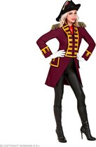 Widmann - Circus Kostuum - Statige Franse Parade Jas Bordeaux Rood Vrouw - rood - Large - Halloween - Verkleedkleding