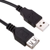 BeMatik - USB 2.0 verlengkabel 5 m Tipe-A mannelijk naar vrouwelijk