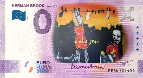 Thumbnail van een extra afbeelding van het spel 0 Euro biljet 2021 - Herman Brood Cold Jive KLEUR