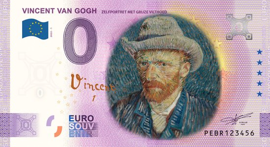 Afbeelding van het spel 0 Euro biljet 2022 - Van Gogh Zelfportret KLEUR