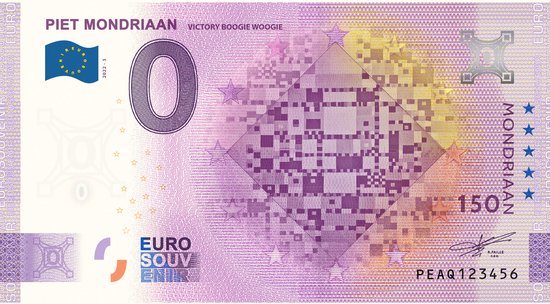 Afbeelding van het spel 0 Euro biljet 2022 - Mondriaan Victory Boogie Woogie