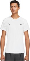 Nike Court Dri Fit Advantage Rafa T-shirt Met Korte Mouwen Mannen Wit - Maat S