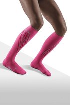 CEP Thermo Compression dames skisokken pink / flash pink