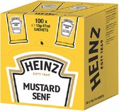Heinz Mosterd mosterd enkele porties 100 stuks à 17 ml, medium heet 1,7 kg karton